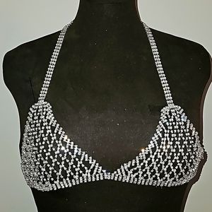 (NWT) RHINESTONE NATASHA BRA